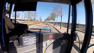 Barcelona airport T2 to T1 with free bus shuttle [upl. by Eisyak]