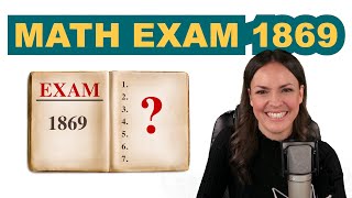 MIT Entrance Exam from 1869 – Can you solve it [upl. by Jahdol508]