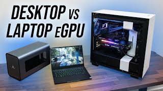 Laptop  eGPU vs Desktop  How Much Bottleneck [upl. by Aiza]