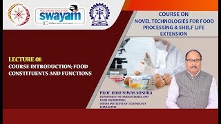 Lecture 01 Course Introduction Food Constituents and Functions [upl. by Gilcrest539]