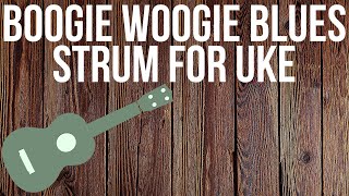 How to Shuffle Strum on Ukulele quotBoogie Woogie Stylequot [upl. by Drofkcor494]