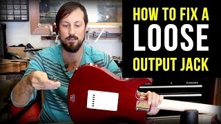 How to Fix A Loose Guitar Jack the right way [upl. by Kusin124]