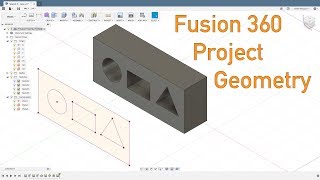 Fusion 360  Project Geometry Options [upl. by Mckee]