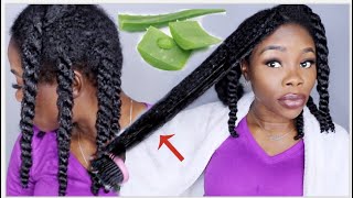 3 WAYS TO USE ALOE VERA FOR EXTREME HAIR GROWTH  MOISTURIZE DETANGLE PREPOO [upl. by Ocsicnarf]