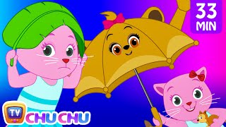 Rain Rain Go Away Nursery Rhyme With Lyrics  Cartoon Animation Songs for Kids  Cutians  ChuChu TV [upl. by Hunsinger945]