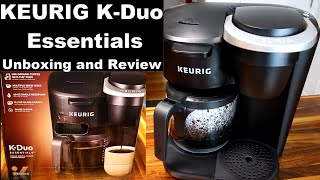 Keurig KDuo Essentials Coffee Maker Unboxing Review and Demo [upl. by Akcire339]