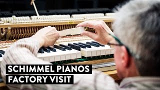 How Are Pianos Made Schimmel Pianos Factory Visit [upl. by Atiuqat]