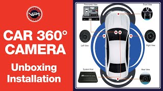 VP1 Car 360 Degree Camera Unboxing and Installation [upl. by Okemak]