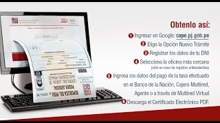 CÓMO OBTENER TUS ANTECEDES PENALES POR INTERNET [upl. by Winfield]