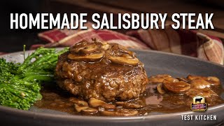 Salisbury Steak Recipe  Easy One Pan Meal [upl. by Yxor]