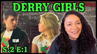 DERRY GIRLS SEASON 2 EPISODE 1 REACTION [upl. by Anaet]