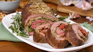 Flank Steak Roulade  Easy Marinade amp Roast [upl. by Akimahc]