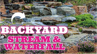 Perfect Backyard STREAM amp WATERFALL  Patio Falls [upl. by Ramos]