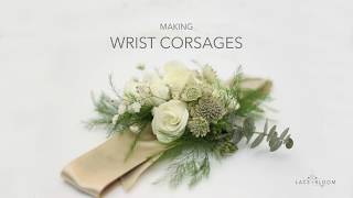 How to make a Wrist Corsage  DIY Wedding Flowers [upl. by Tildi]