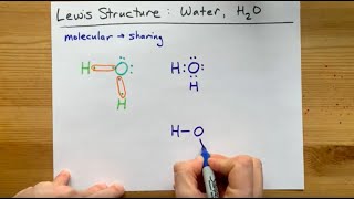 Lewis Structure of H2O water dihydrogen monoxide [upl. by Archibaldo]