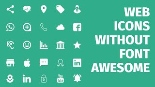 Web Icons with No External Libraries 🙅 No More Font Awesome [upl. by Cristobal]