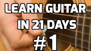 Guitar Lessons for Beginners in 21 days 1  How to play guitar for beginners [upl. by Dranoel]