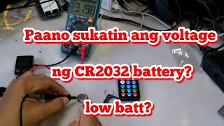 CR2032 BATTERY VOLTAGE MEASUREMENT  comparison between good and bad CR2032 3V battery [upl. by Halilad452]