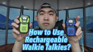 Topsung Rechargeable Walkie Talkies Unbox amp Review [upl. by Raffaello]