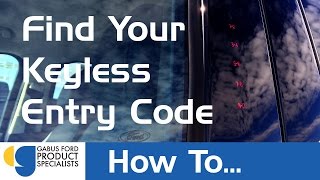 How To Find Your Keyless Entry Code [upl. by Atsok]