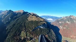 Hike amp Fly vom Lauberhorn nach Zweilütschinen  Super Sicht auf Eiger Mönch und Jungfrau FullFlight [upl. by Halla174]