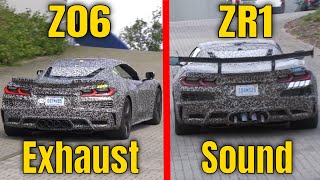 New Corvette Z06 vs ZR1 Exhaust Sound [upl. by Melamie877]