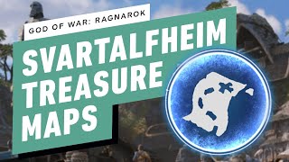 God of War Ragnarok  All Treasure Maps Svartalfheim [upl. by Applegate58]