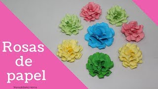 Como hacer rosas de papel [upl. by Alli]