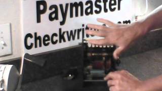 Paymaster Checkwriter Series X 550 [upl. by Ardnuek]