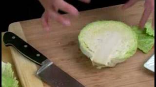 Cooking Tips  How to Clean Savoy Cabbage [upl. by Anyr697]