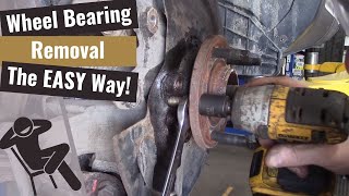 Wheel Bearing Removal Trick [upl. by Nonarb]