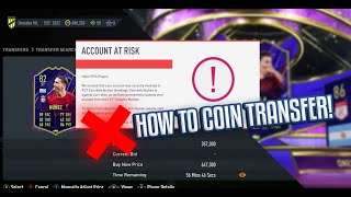 How to Safely TRANSFER COINS on FIFA 23 [upl. by Tirma]