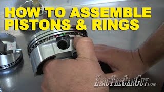 How To Assemble Pistons amp Rings [upl. by Liagibba202]