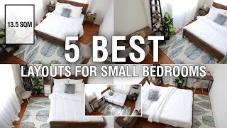 5 Best Layouts For Small Bedrooms 135 sqm  MF Home TV [upl. by Ejroj]