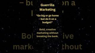 Guerrilla Marketing [upl. by Carrel]