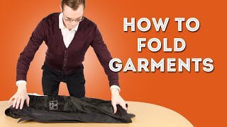 How to Fold Garments  Folding Techniques for Packing amp Storing Clothes [upl. by Odnolor]