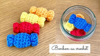 Comment faire un bonbon au crochet  🍬 SUPER FACILE ET RAPIDE ⭐️ Tuto crochet gratuit pour débutant [upl. by Yovonnda]