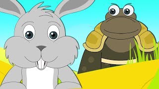 Aesops Fables  The Hare And The Tortoise  HooplaKidz [upl. by Yelich]