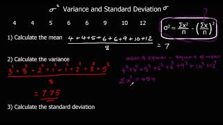 Variance and Standard Deviation [upl. by Enahs]