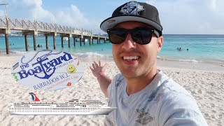 BARBADOS BOATYARD FROM CRUISE SHIP Amazing Beach Cruise VLOG [upl. by Enoj]