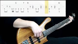 Alien Ant Farm  Smooth Criminal Bass Cover Play Along Tabs In Video [upl. by Enaamuj]