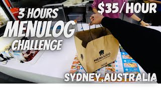 3 hours MENULOG challenge in Sydney Australia [upl. by Ennairek]