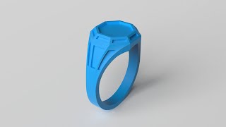 How to model a signet ring in Rhino 3D [upl. by Ellenod]