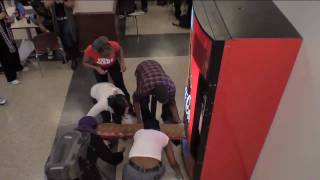 Guerilla Marketing Example  CocaCola Happiness Vending Machine [upl. by Chadwick]