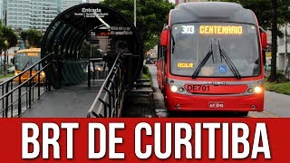 Bus Rapid Transit BRT de CuritibaParaná [upl. by Grange]