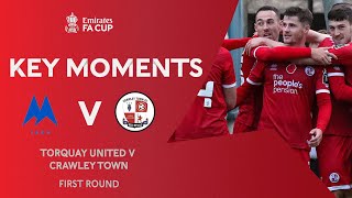 Torquay United v Crawley Town  Key Moments  First Round  Emirates FA Cup 202021 [upl. by Bainter]