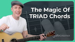 How to Easily Play Triad Chords on Guitar [upl. by Faria958]