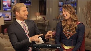 Melissa Benoist Interview SUPERGIRL [upl. by Mathew167]