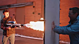 Flamethrower vs Aerogel [upl. by Esilram]