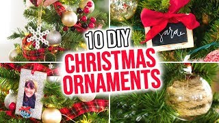 10 DIY Christmas Ornaments [upl. by Attesoj498]